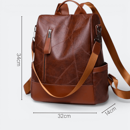 Sac à Dos Cuir Souple Femme Bordeaux Foncé - | AïtaVia