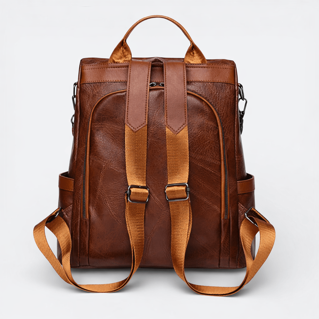 Sac à Dos Cuir Souple Femme Bordeaux Foncé - | AïtaVia