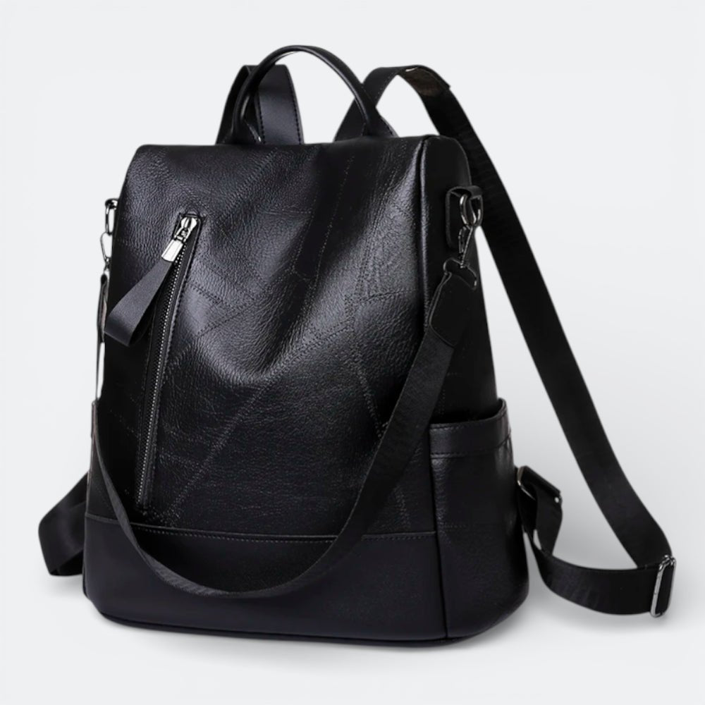 Sac à Dos Cuir Souple Femme Noir - | AïtaVia