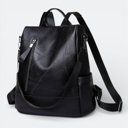 Sac à Dos Cuir Souple Femme Noir - | AïtaVia