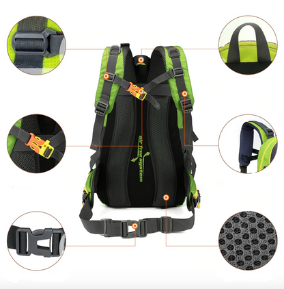 Sac à Dos de Randonnée - 40L - Imperméable, Ergonomique