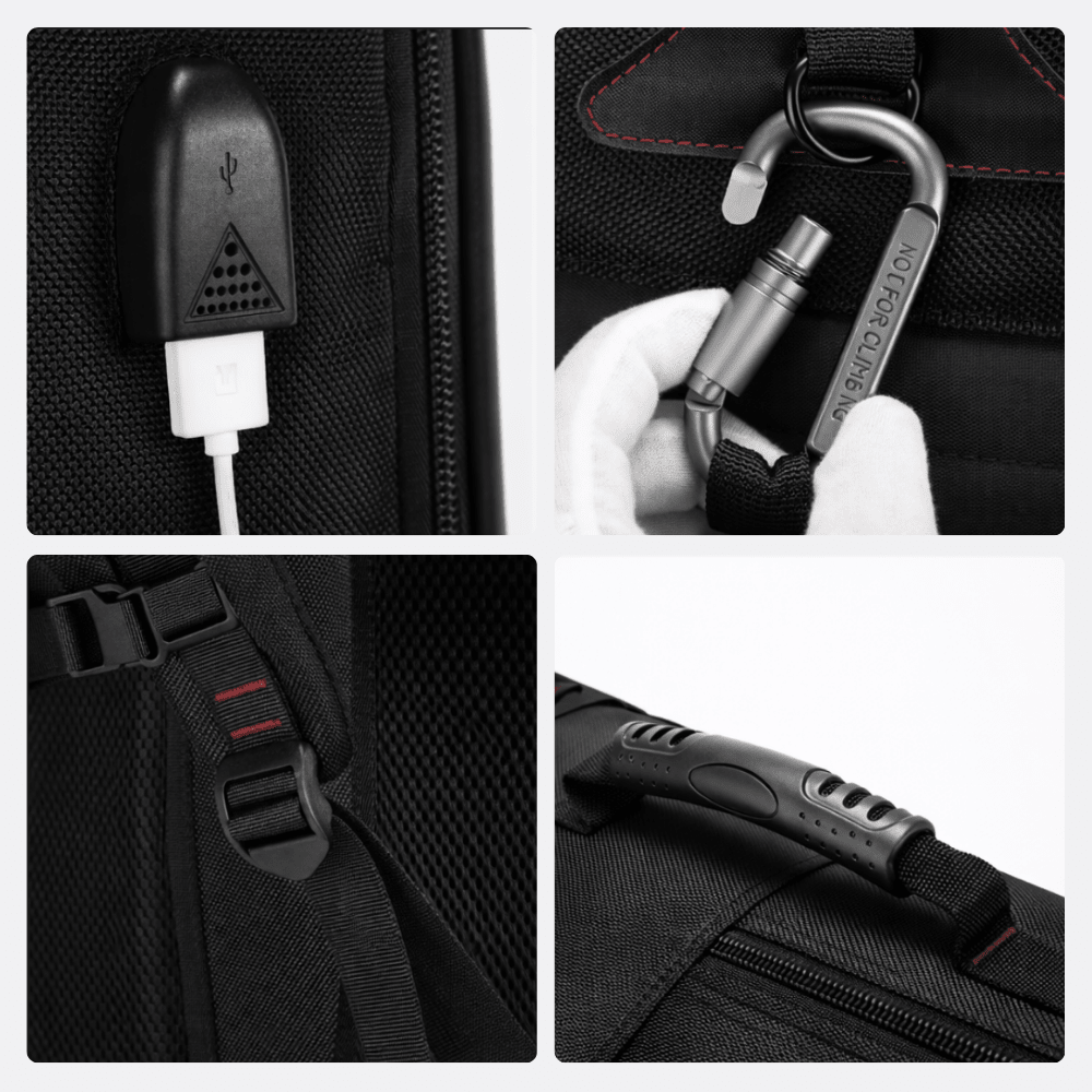 Sac à Dos de Sport et Voyage Grande Capacité Noir - | AïtaVia