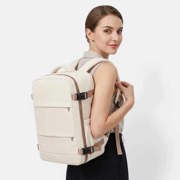 Sac à Dos de Voyage Bagage à Main Beige Ivoire - | AïtaVia