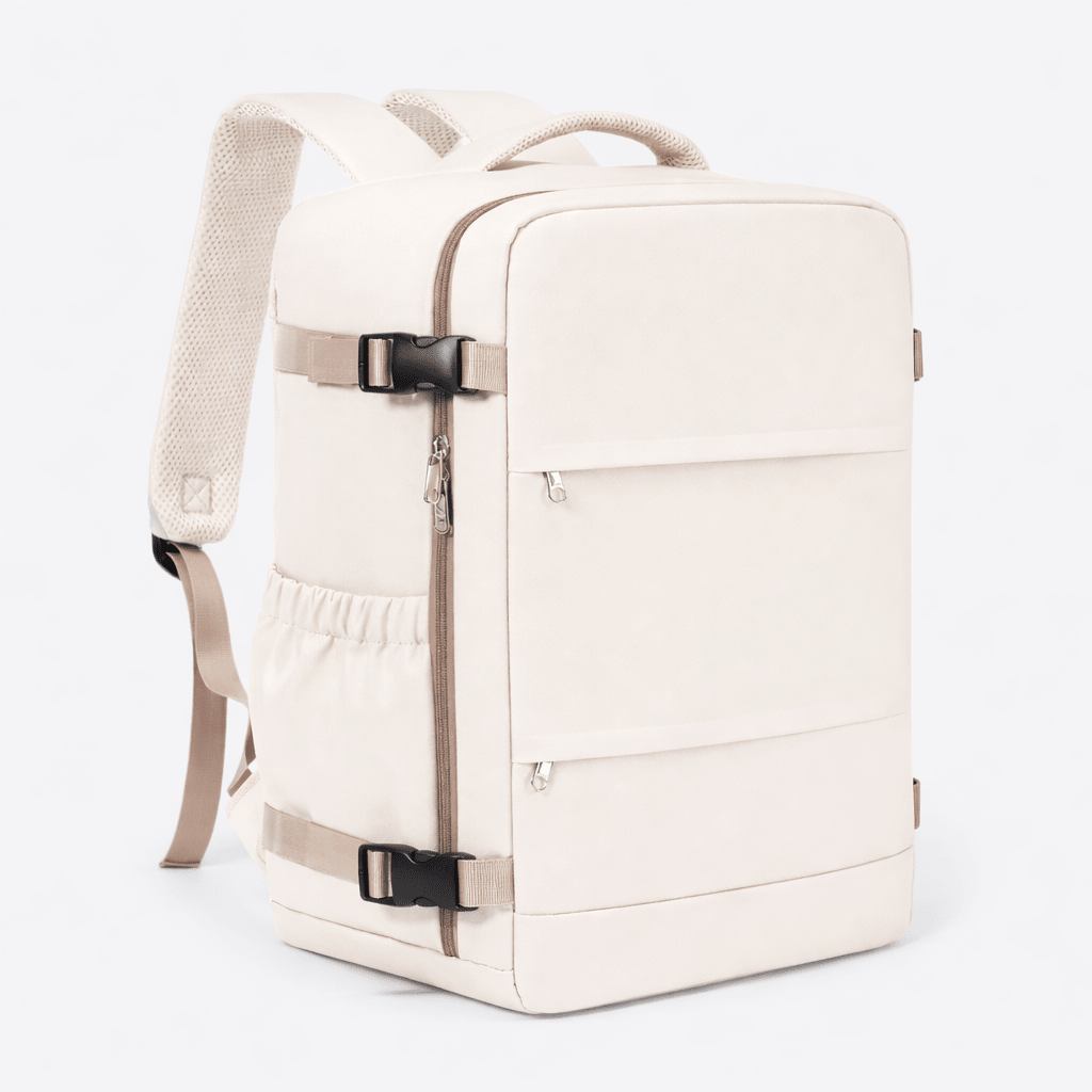 Sac à Dos de Voyage Bagage à Main Beige Ivoire - | AïtaVia