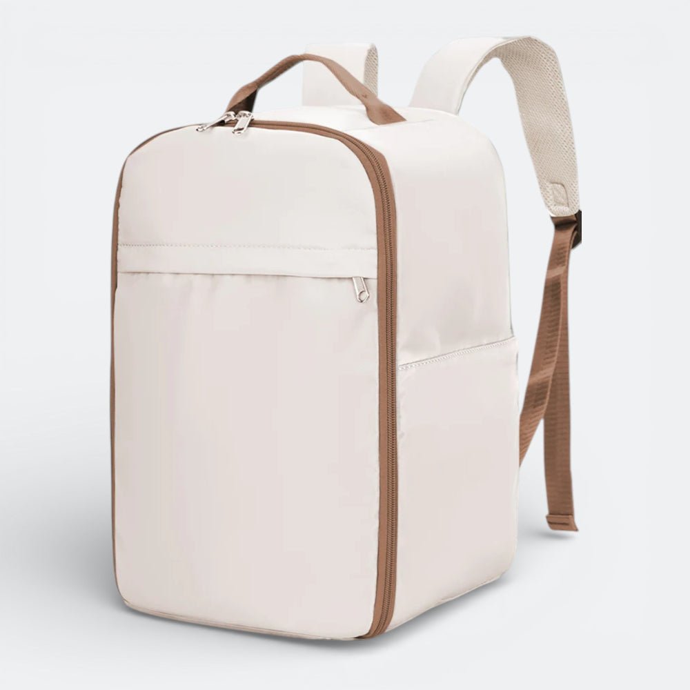Sac à Dos de Voyage Cabine Avion Beige Ivoire - | AïtaVia