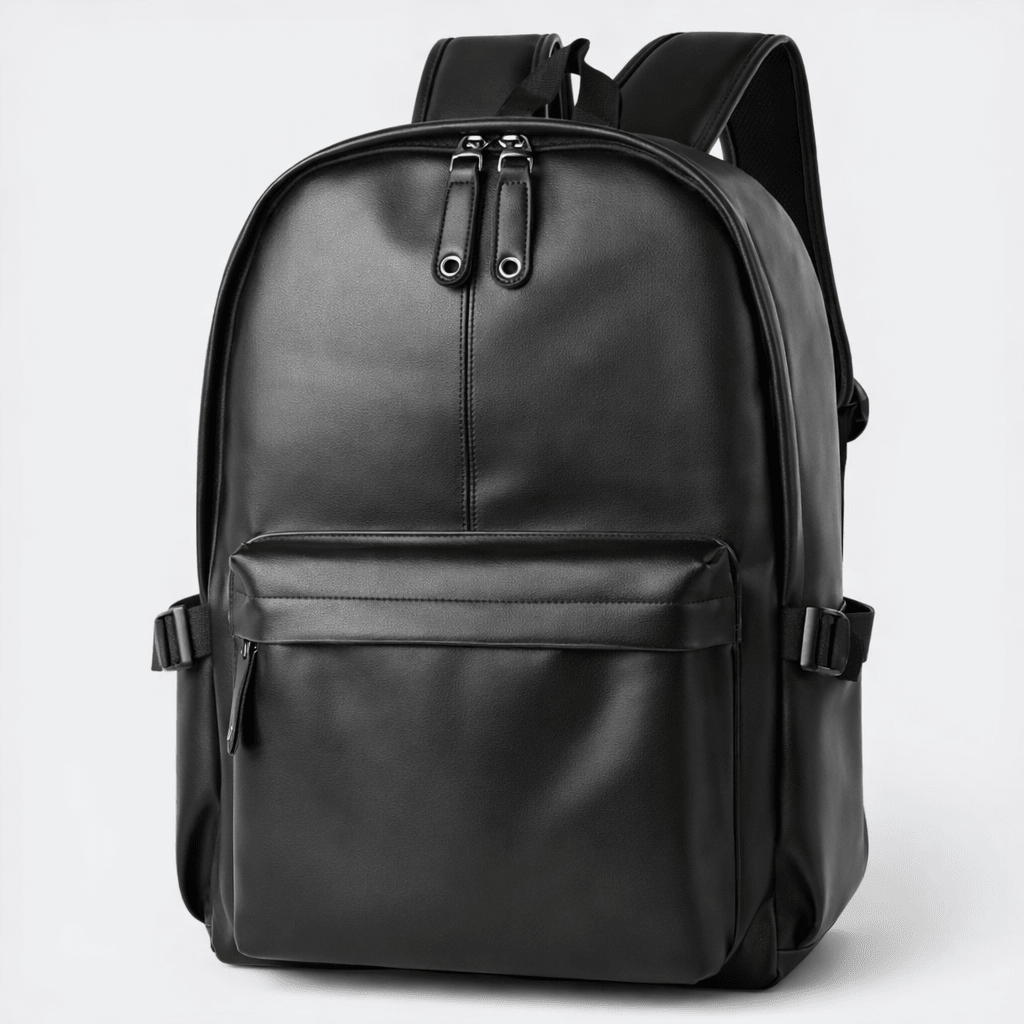 Sac à Dos de Voyage en Cuir Noir - | AïtaVia