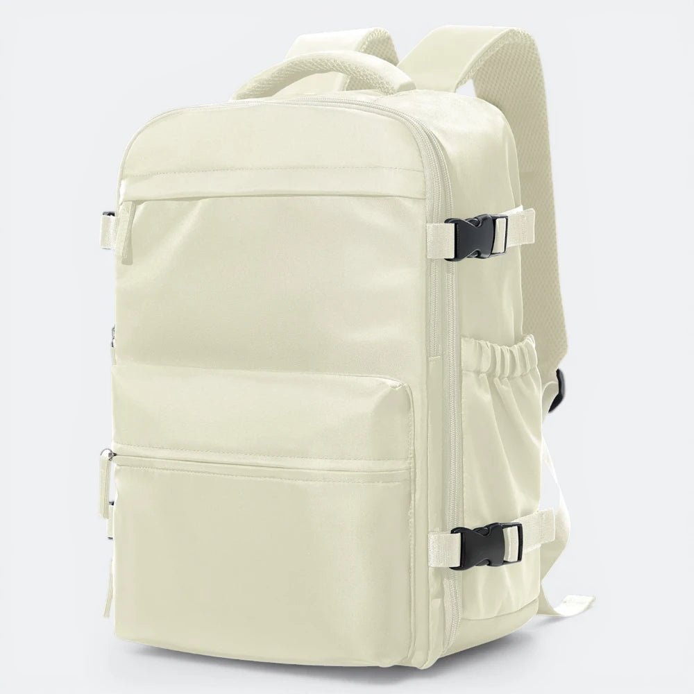 Sac à Dos de Voyage Extensible Beige Ivoire - | AïtaVia