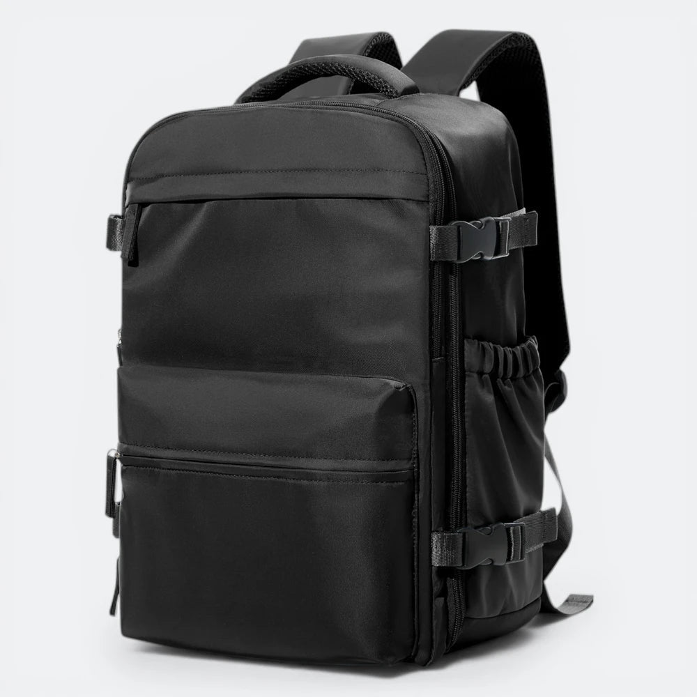 Sac à Dos de Voyage Extensible Noir Charbon - | AïtaVia