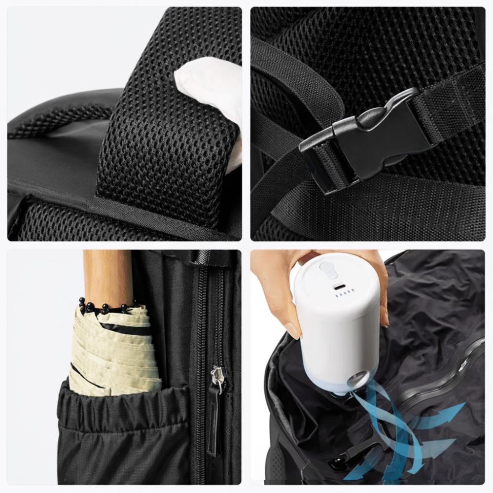 Sac à Dos de Voyage Extensible Vert Olive - | AïtaVia