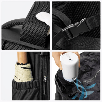 Sac à Dos de Voyage Extensible Vert Olive - | AïtaVia