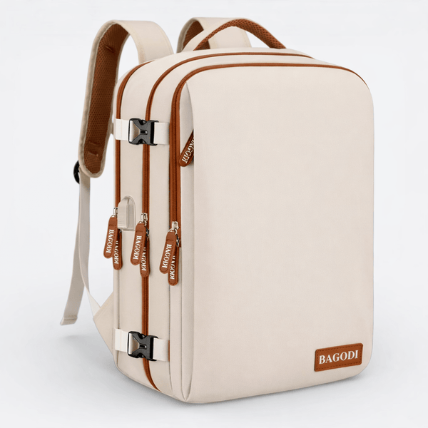 Sac à Dos de Voyage pour Cabine d'Avion Beige - | AïtaVia