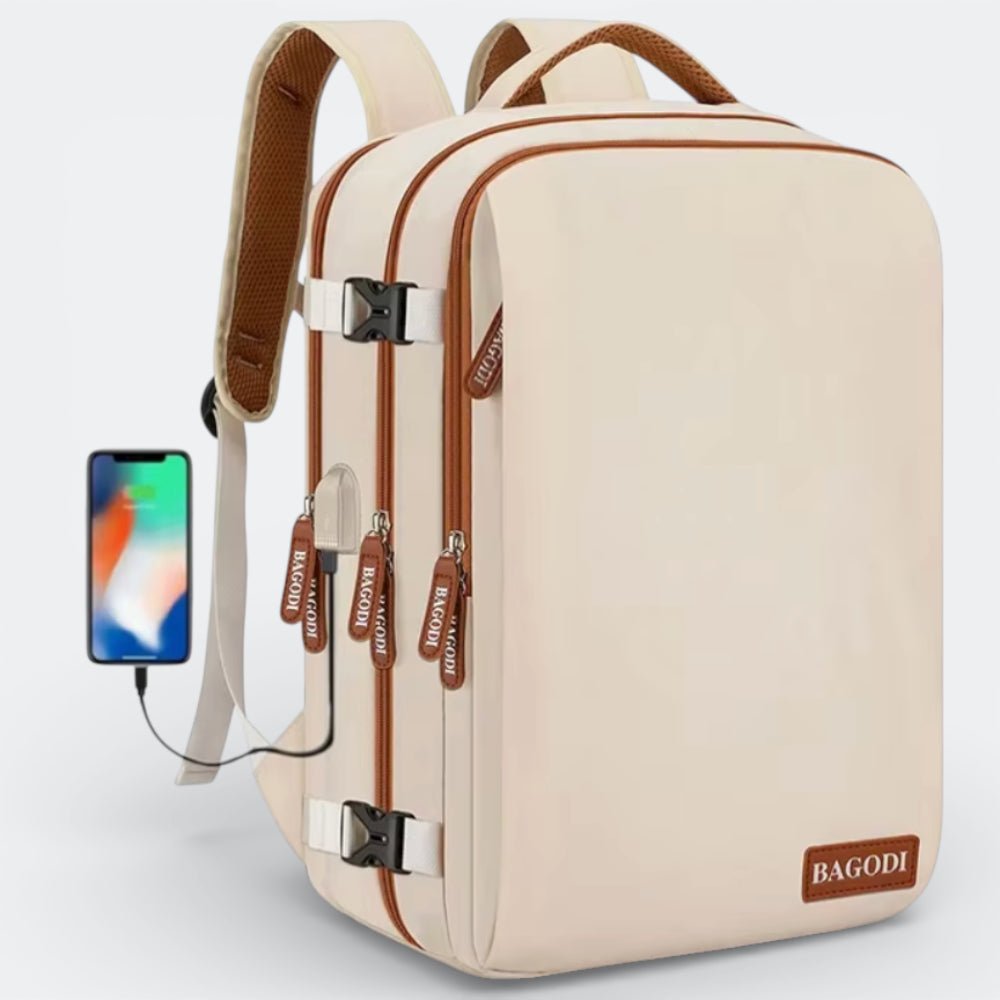 Sac à Dos de Voyage pour Cabine d'Avion Bleu Brume - | AïtaVia