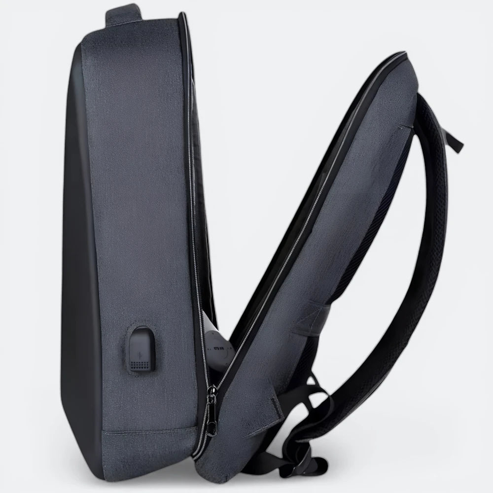 Sac à Dos d'Ordinateur Antivol Noir & Rose Corail - | AïtaVia