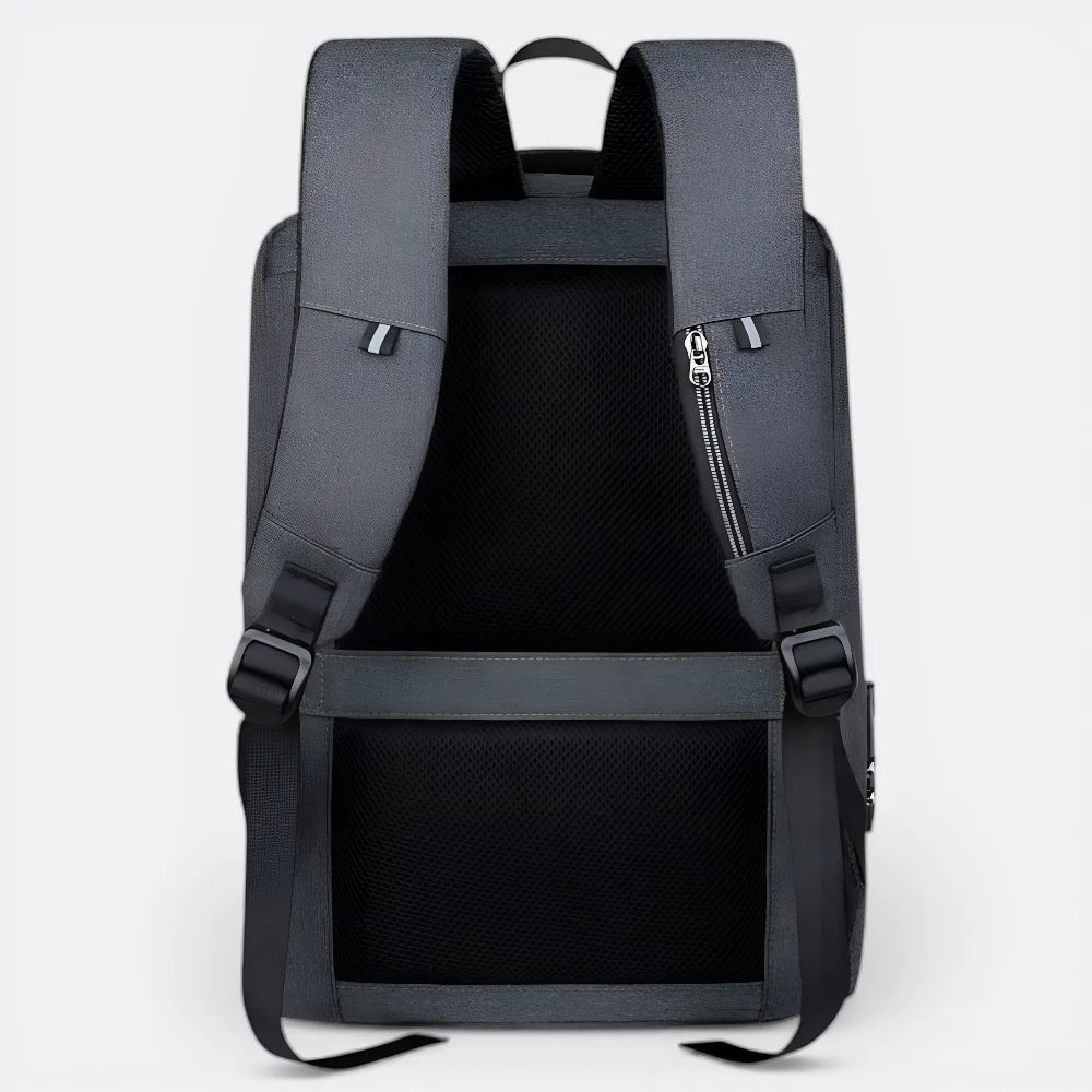 Sac à Dos d'Ordinateur Antivol Noir & Rose Corail - | AïtaVia