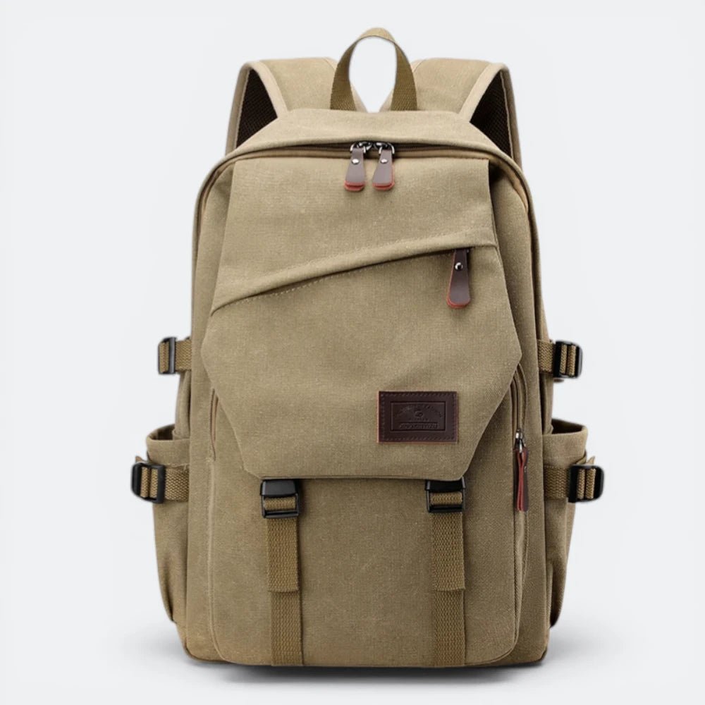 Sac à Dos en Toile Beige Sable - | AïtaVia