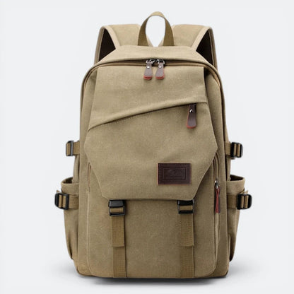 Sac à Dos en Toile Beige Sable - | AïtaVia