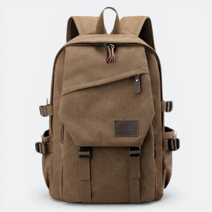 Sac à Dos en Toile Beige Taupe - | AïtaVia