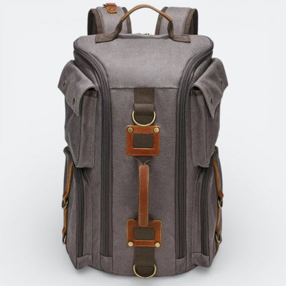 Sac à Dos en Toile Cirée Gris Mauve - | AïtaVia