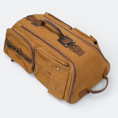 Sac à Dos en Toile Cirée Gris Mauve - | AïtaVia