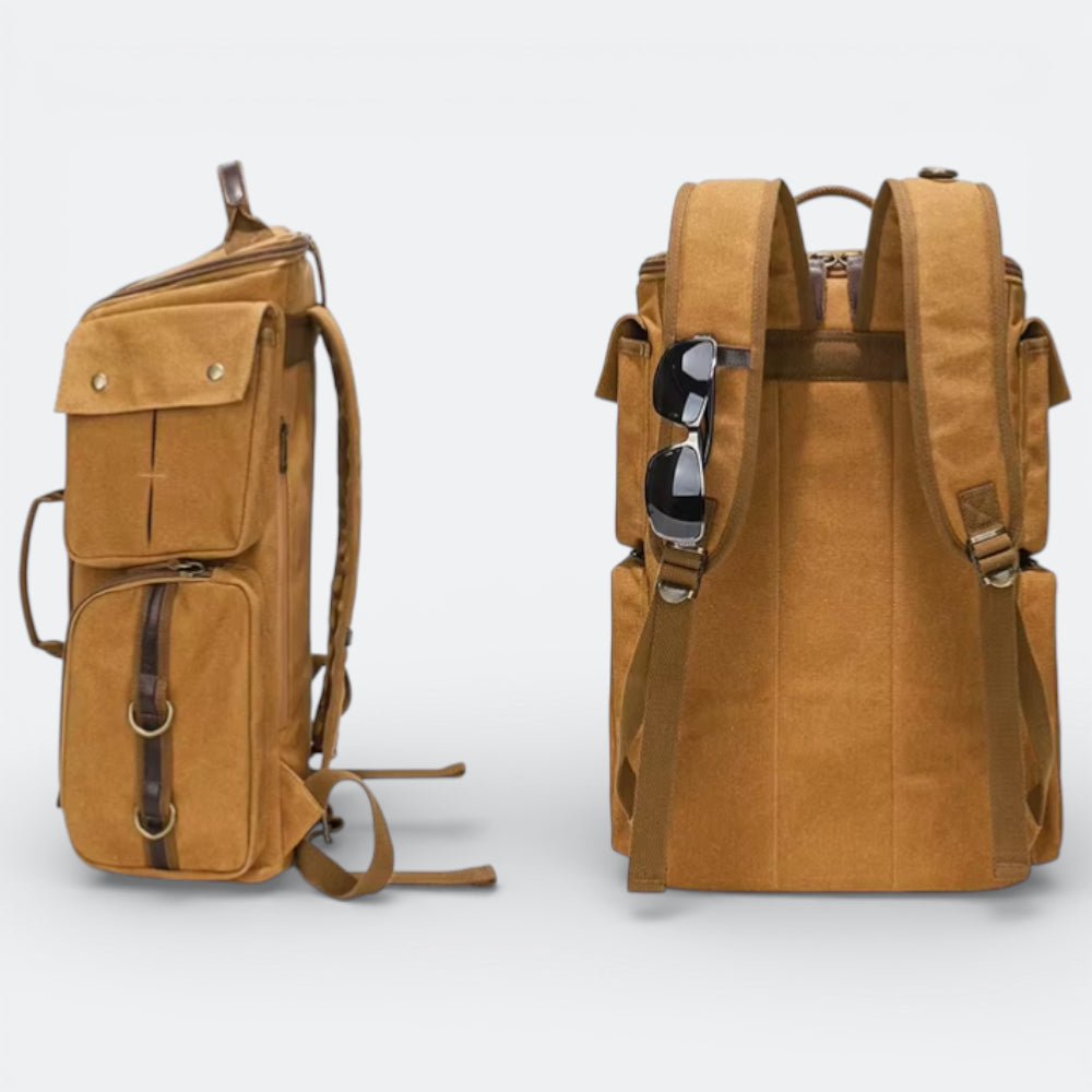 Sac à Dos en Toile Cirée Gris Mauve - | AïtaVia