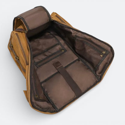 Sac à Dos en Toile Cirée Gris Mauve - | AïtaVia