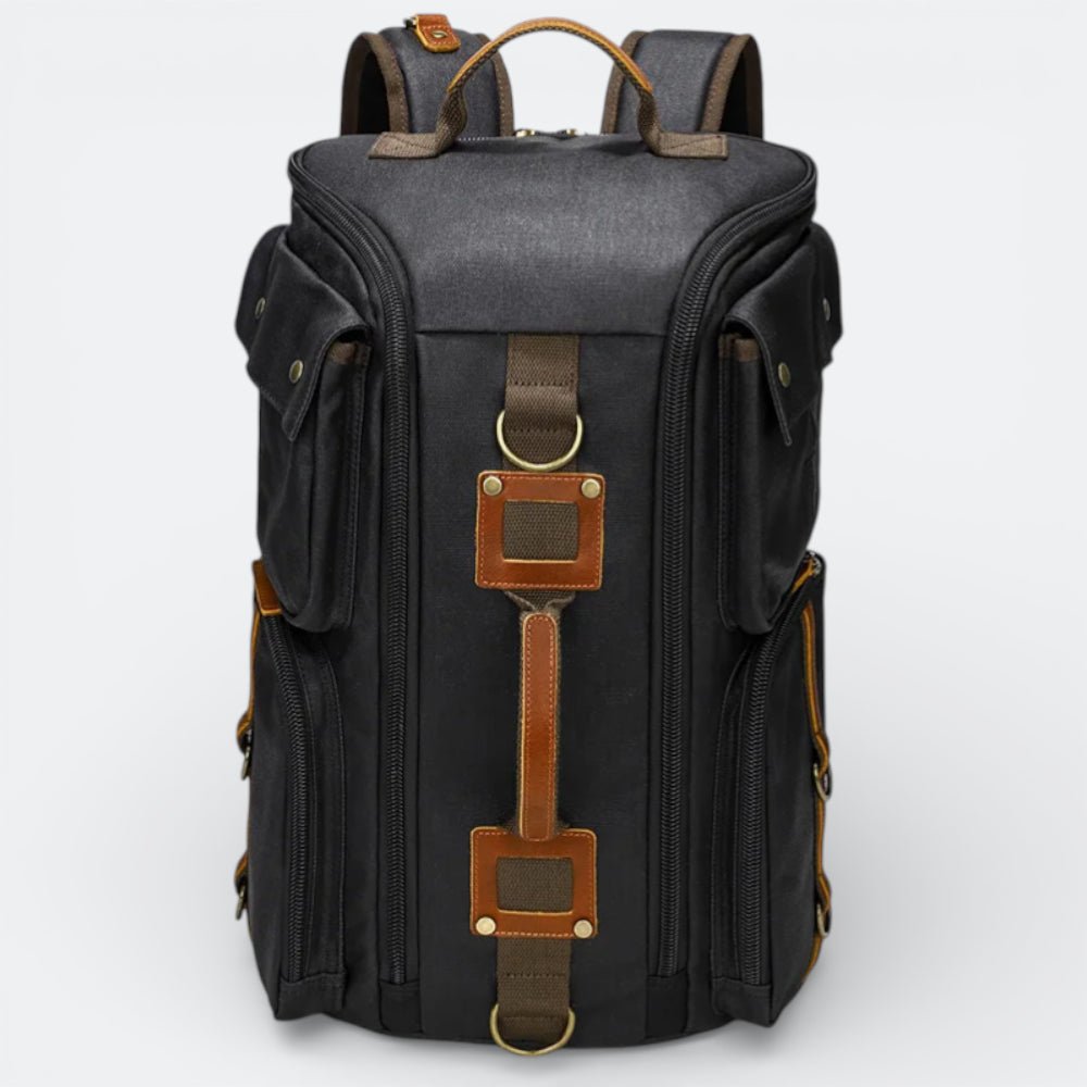 Sac à Dos en Toile Cirée Noir - | AïtaVia