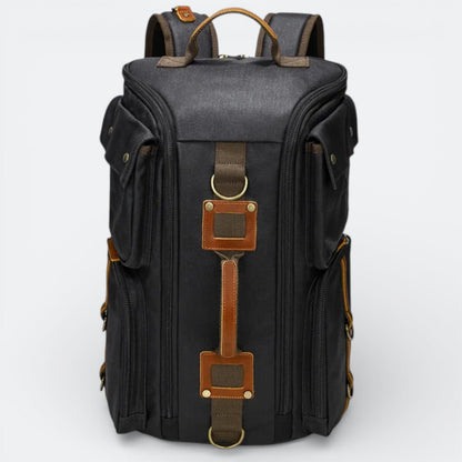 Sac à Dos en Toile Cirée Noir - | AïtaVia