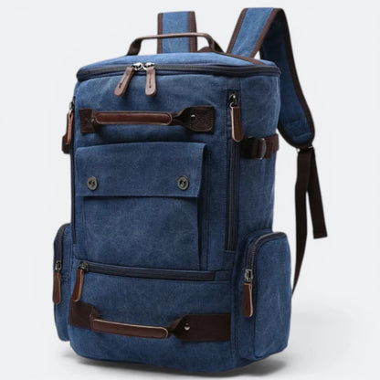 Sac à Dos en Toile Vintage Bleu Nuit - | AïtaVia