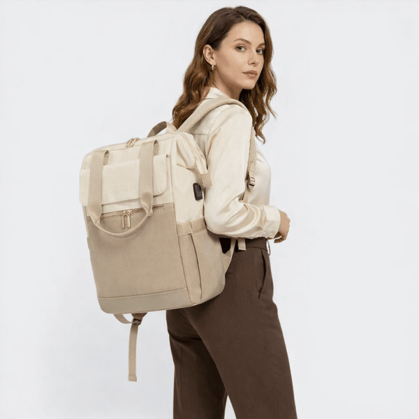 Sac à Dos Femme Voyage Léger Brun Aubergine - | AïtaVia