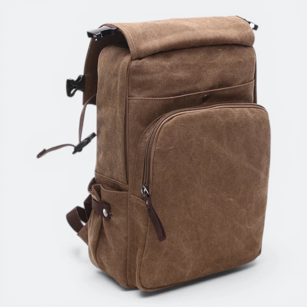 Sac à Dos Homme en Toile Gris Charbon - | AïtaVia