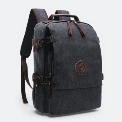 Sac à Dos Homme en Toile Gris Charbon - | AïtaVia