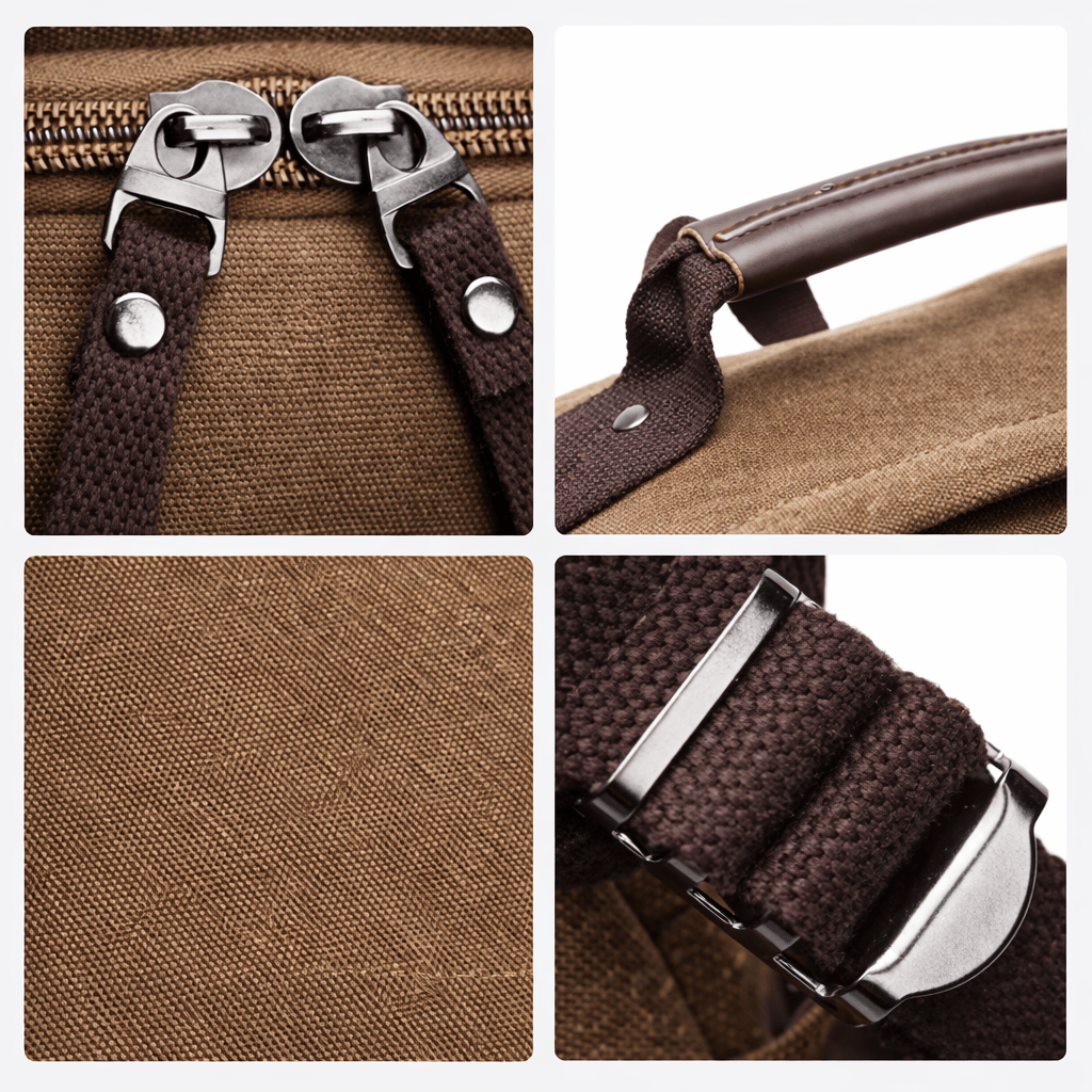 Sac à Dos Homme en Toile Gris Charbon - | AïtaVia