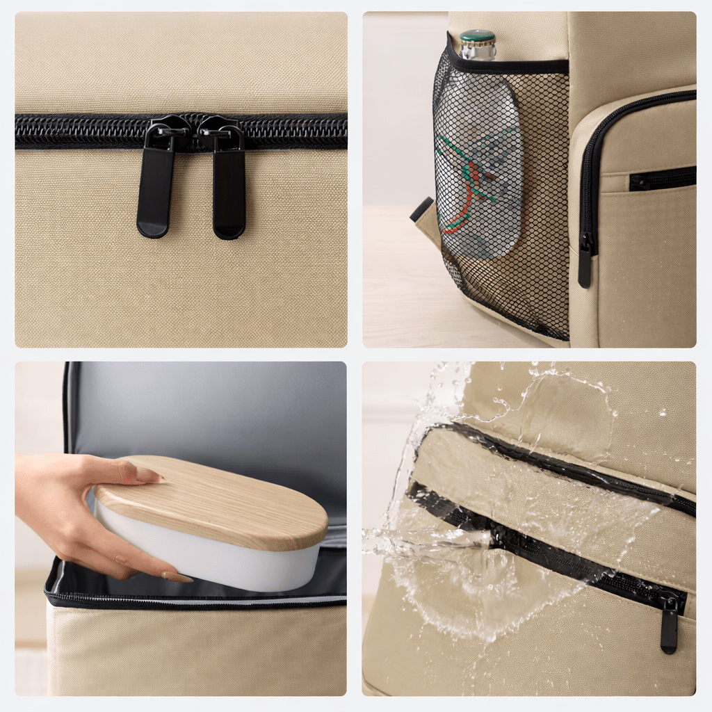 Sac à Dos Isotherme Grande Contenance Brun Café - | AïtaVia