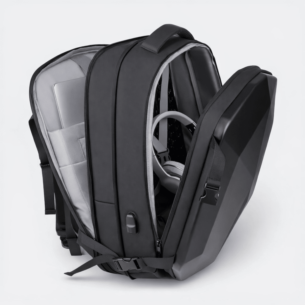 Sac à Dos Moto Grande Capacité Gris Perle - | AïtaVia