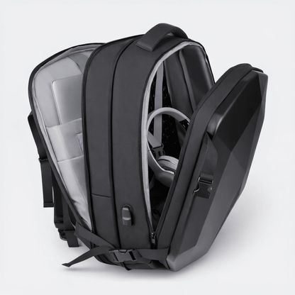 Sac à Dos Moto Grande Capacité Gris Perle - | AïtaVia