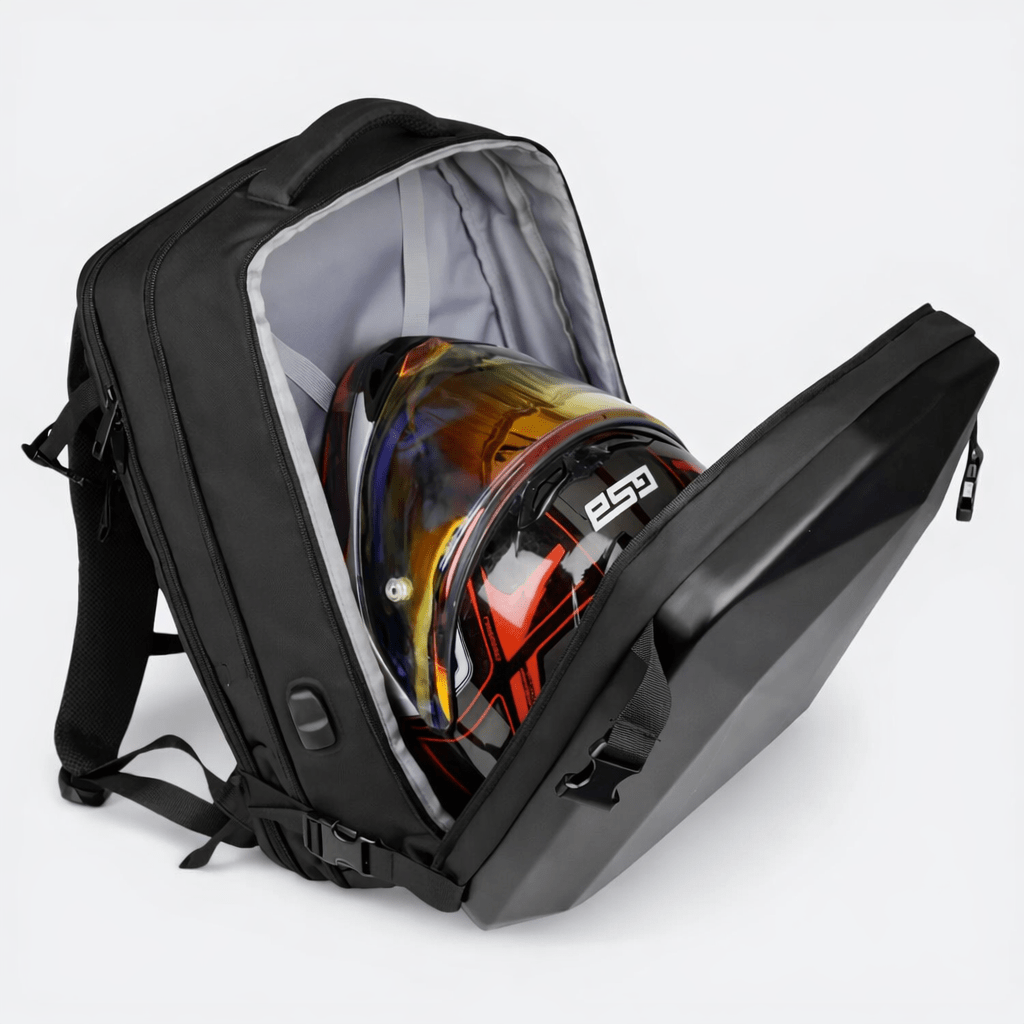 Sac à Dos Moto Grande Capacité Gris Perle - | AïtaVia