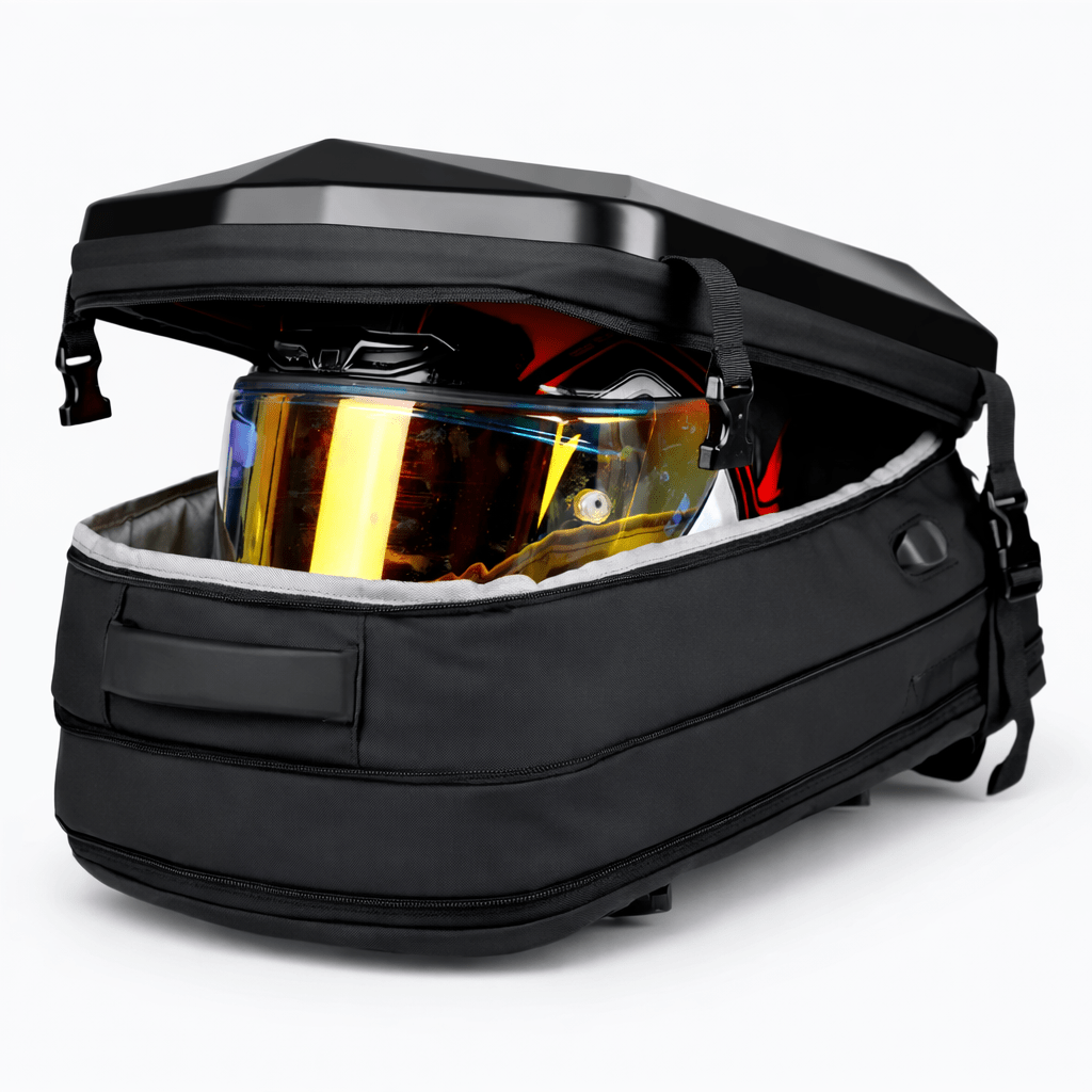 Sac à Dos Moto Grande Capacité Gris Perle - | AïtaVia