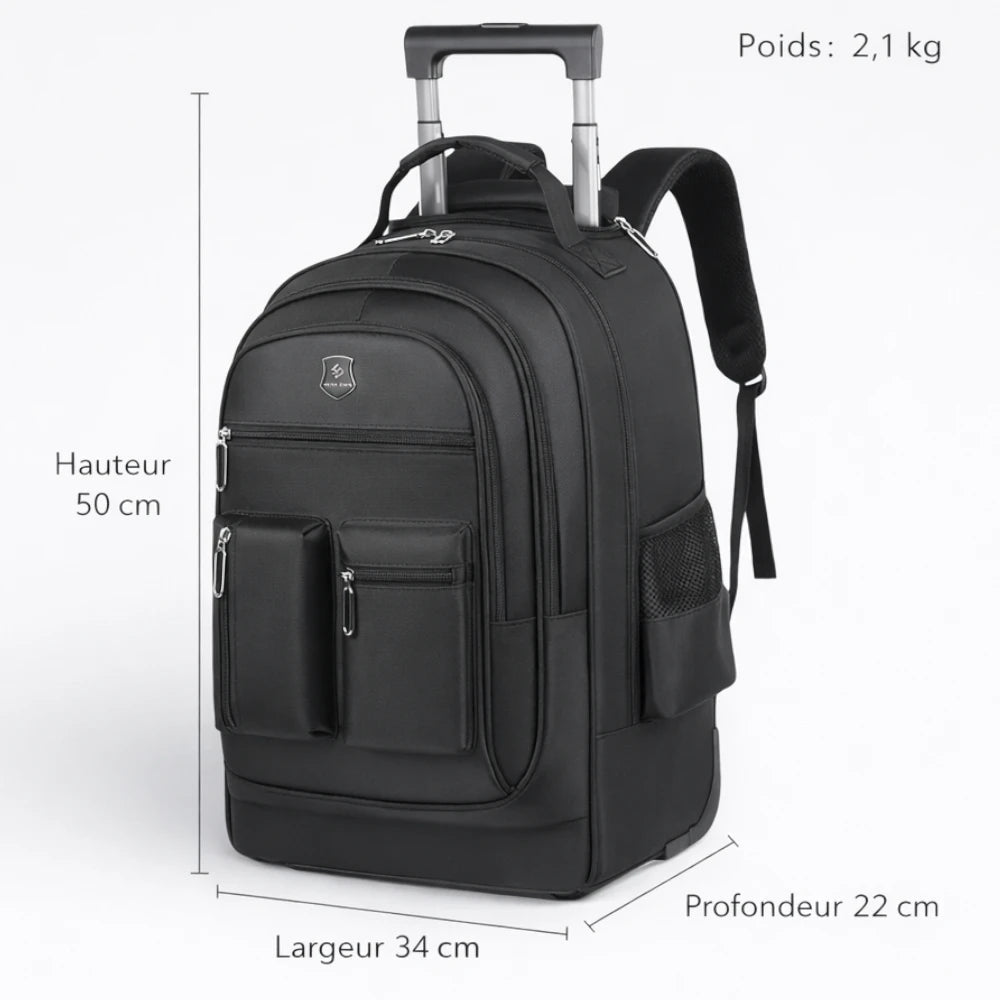 Sac à Dos Roulant Bleu Nuit - | AïtaVia