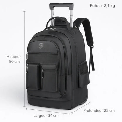 Sac à Dos Roulant Bleu Nuit - | AïtaVia