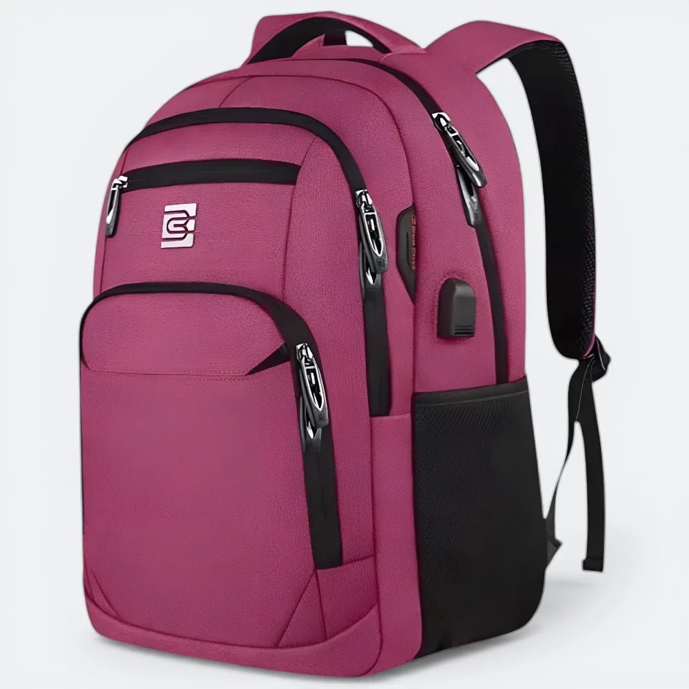 Sac à Dos Solide Ordinateur Antivol Fuchsia Profond - | AïtaVia