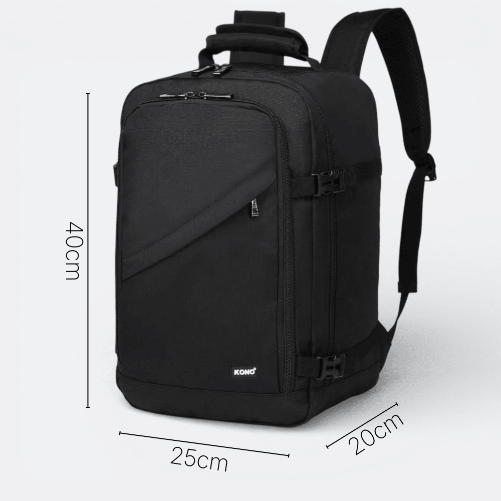 Sac à Dos Voyage Avion Cabine Gris Acier - | AïtaVia