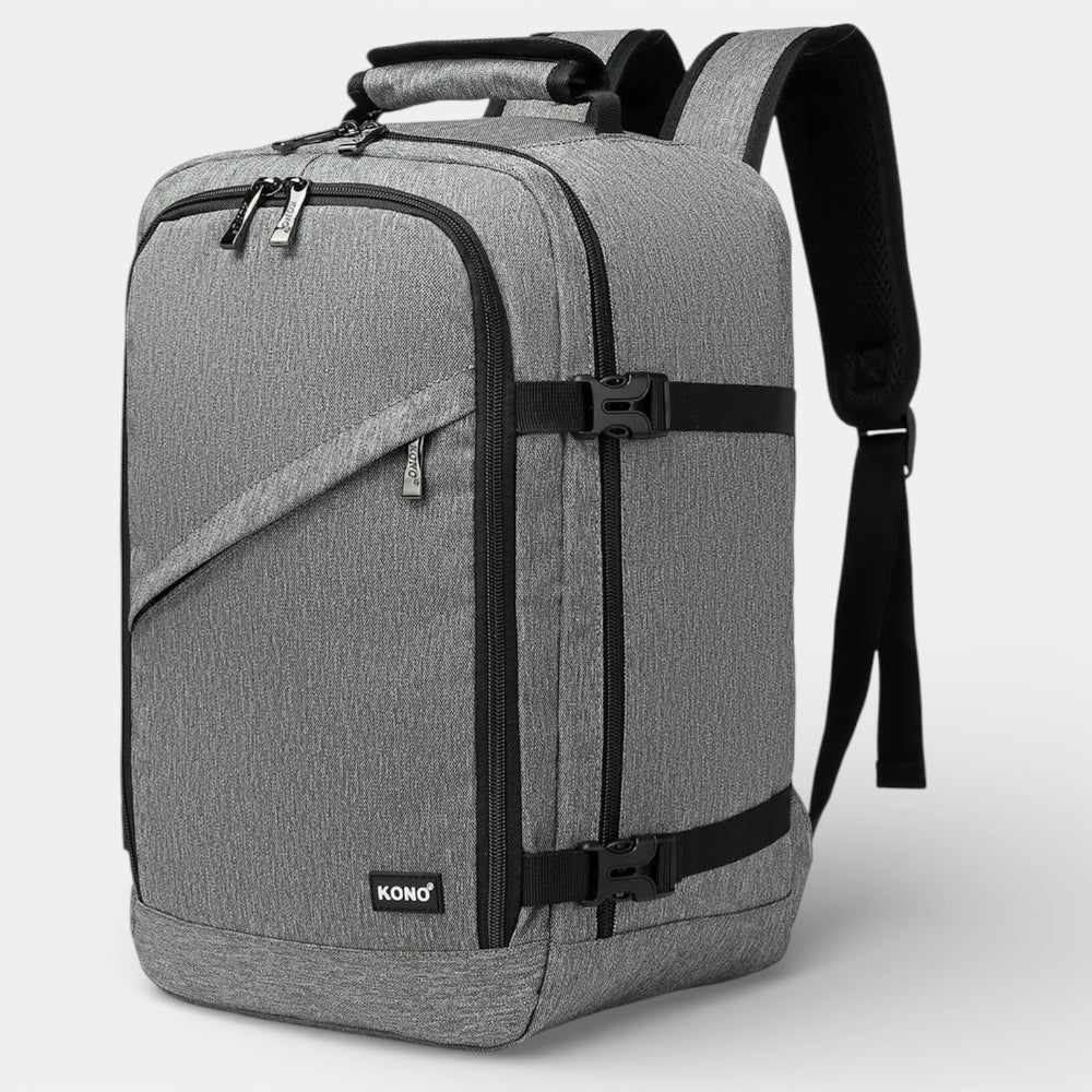 Sac à Dos Voyage Avion Cabine Gris Acier - | AïtaVia