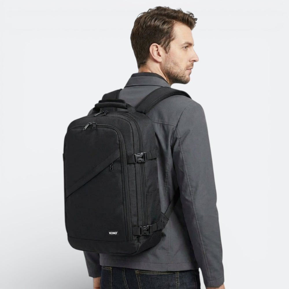 Sac à Dos Voyage Avion Cabine Gris Acier - | AïtaVia