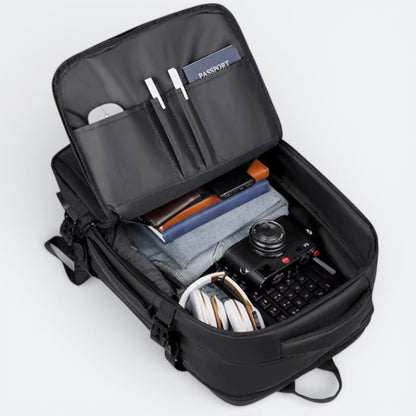 Sac à Dos Voyage Extensible Gris Neutre - | AïtaVia