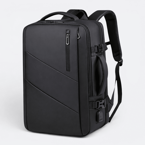 Sac à Dos Voyage Extensible Noir Charbon - | AïtaVia