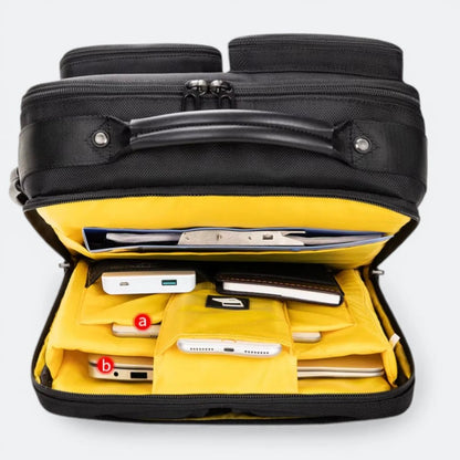 Sac à Dos Voyage pour Ordinateur Noir & Jaune - | AïtaVia