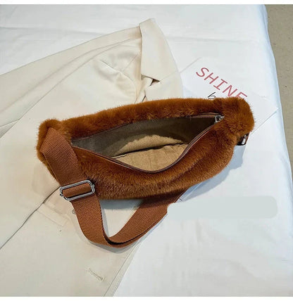 Sac Banane Fourrure Femme – Élégance & Confort Hivernal