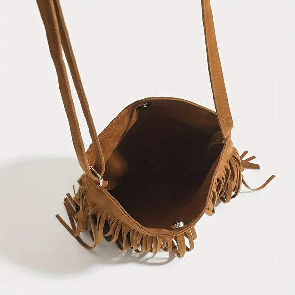 Sac à Bandoulière Bohème pour Femme à Franges