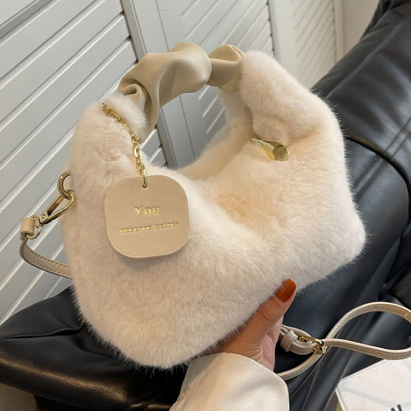 Sac Bandoulière Fourrure Femme - Luxe Éthique & Hivernal