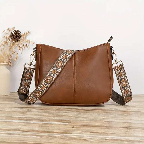 Sac Bandoulière Femme en Cuir Végan – Style Quotidien Élégant